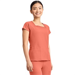 AMP Square Neck Scrub Top